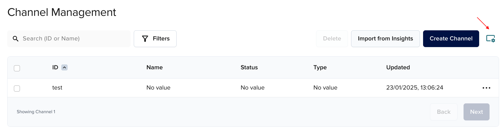 Table settings - icon
