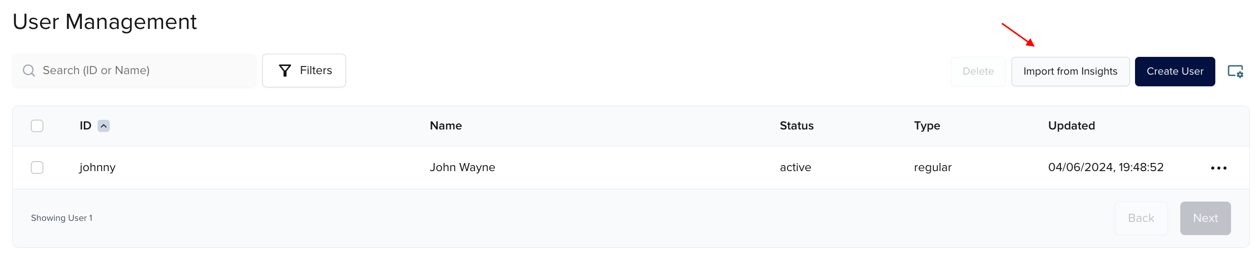Top 20 Insights users